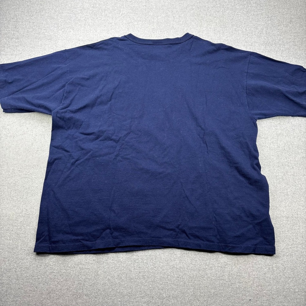 Vintage 90s Late Show with David Letterman T Shirt Mens XL Blue Wide Boxy USA - Picture 7 of 8